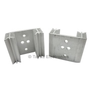 Heatsink TO-3 18 Fins 1 Module Aluminium White