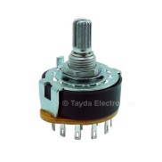 Rotary Switch 1 Pole 12 Position ALPHA SR2511 17mm