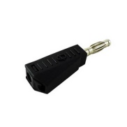 4mm Stackable Type Banana Plug Black