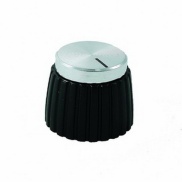 Marshall Black Silver Knob Shaft Diameter 6.35mm