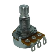 25K OHM Linear Taper Potentiometer Spline Shaft Solder Lugs