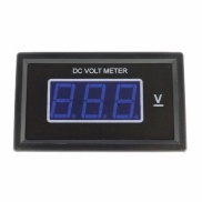 Digital DC Voltmeter 50 VDC Blue