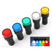 16mm Red Led Indicator Pilot Lamp Panel Mount 12V
