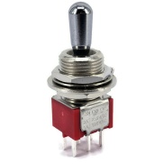 Mini Toggle Switch 1M Series DPDT On-On-On Large Handle