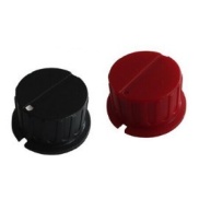 KN8C Black Knob 34x18mm Shaft Diameter 6.35mm