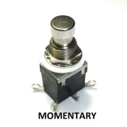 2PDT DPDT Momentary Stomp Foot / Pedal Push Button Switch Solder Lugs