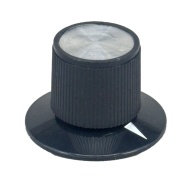 Black Rogan knob 29x20mm Shaft 6.4mm