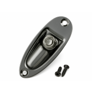 Black Chrome 6.35mm 1/4" Boat style Guitar Jack socket