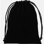 Black Velvet Bag 13cmx18cm