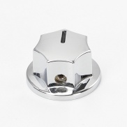 MXR Style Fluted Knobs Chrome 6.4mm