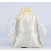 Cream Satin Bag 10cmx15cm