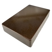 1590DD Style Aluminum Diecast Enclosure Metallic Brown