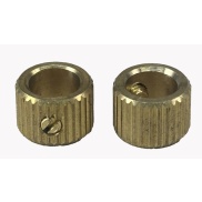 Brass Knob Inserts for 1/4" 6.4mm with screw
