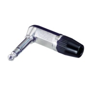 REAN NYS208 6.35mm 1/4" Stereo Jack Right Angle Plug