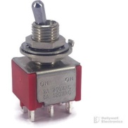 Mini Toggle Switch 1M Series DPDT On-On Short Lever