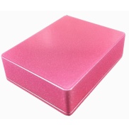 1590XX Style Aluminum Diecast Enclosure METALLIC CANDY PINK