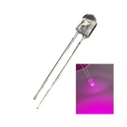 5mm Oval Pink LED Water Clear Lens