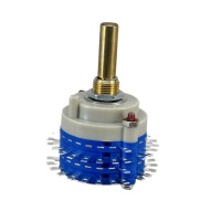 ROTARY SWITCH 2 POLE 21 POSITION Shaft 6.00mm Shorting