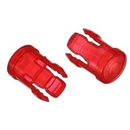 5mm LED Lampshade Protector Red Plastic Clip