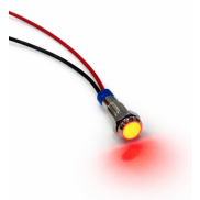 Red color Waterproof Metal indicator Light 12V with Cable