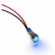 Blue color Waterproof Metal indicator Light 12V with Cable