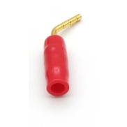 2mm Red Tip Curved Banana Pin Plug Connector