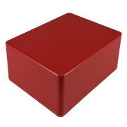 1590C Style Aluminum Diecast Enclosure MATTE RED SAND TEXTURE