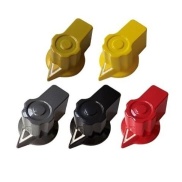 Bakelite Triangle Red Knob 6.4mm