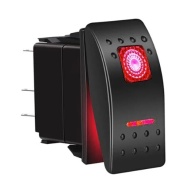 Marine Switch SPST ON-OFF 12V 20A With Red LED 