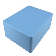 1590C Style Aluminum Diecast Enclosure Matte Sky Blue Sand Texture