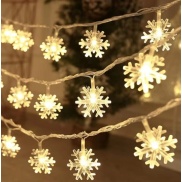 3M 20LED Snowflake Decoration Christmas Lights IP65