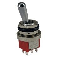 Mini Toggle Switch 1M Series DPDT On-On Solder Lug Large Handle