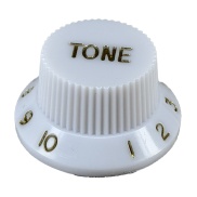 Tone Gold With Porcelain White Knob With number 1 to 10 Shaft 6mmx18T