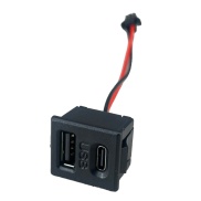 USB and Type-C Plane Charging Socket with cable connector