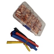 250PCS Copper Electrical Insulated Wire Connector Set with heat shrink tube
