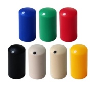 White Micro Knob 7.6x14mm Shaft 6x18T