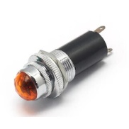 16mm Yellow Diamond Head Led Indicator Lamp Panel Mount 220V