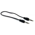3.5mm To 3.5mm Stereo Cable Black Color Total Length 35cm