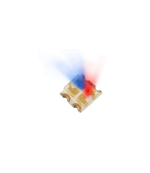 Dual LED SMD Chip Ultra Bright Red/Blue