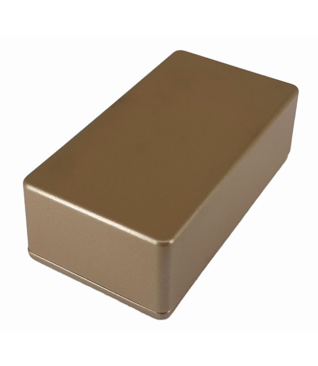 125B Style Aluminum Diecast Enclosure METALLIC DARK CHAMPAGNE
