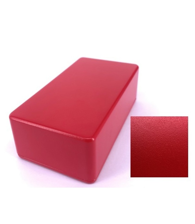 125B Style Aluminum Diecast Enclosure MATTE RED SAND TEXTURE