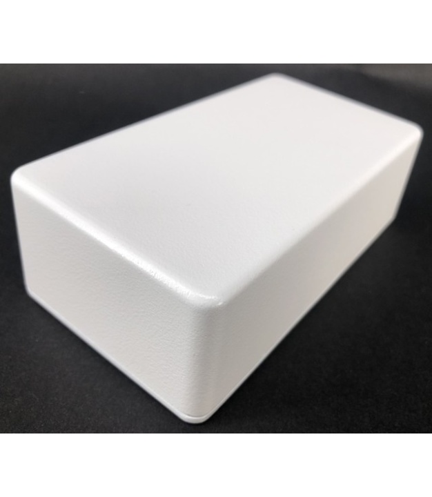 125B Style Aluminum Diecast Enclosure MATTE WHITE SAND TEXTURE