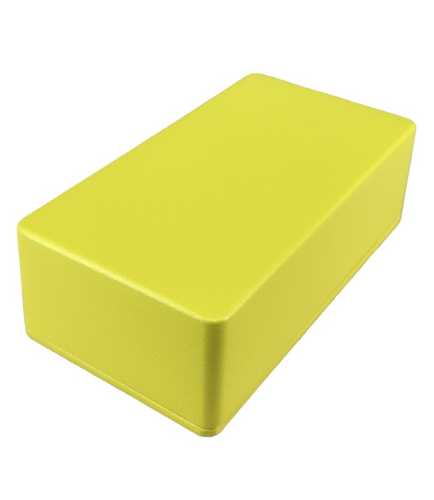125B Aluminum Enclosure 122*66*39.5mm Sulphur Yellow sand texture