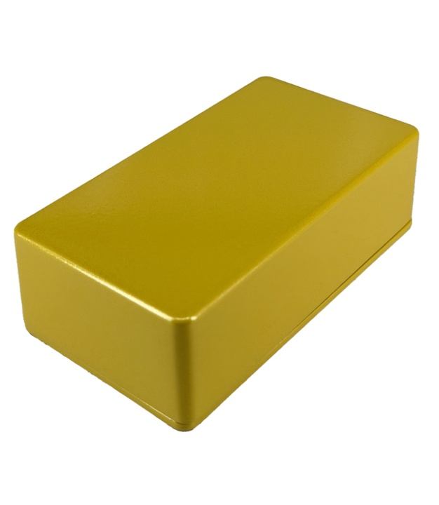 125B Aluminum Enclosure 122*66*39.5mm Metallic Yellow Gold