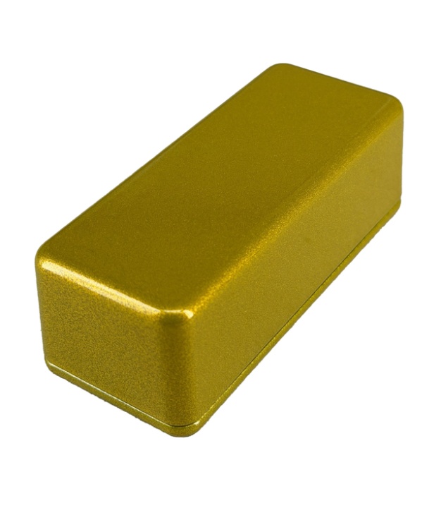 1590A Style Aluminum Diecast Enclosure METALLIC CANDY GOLD