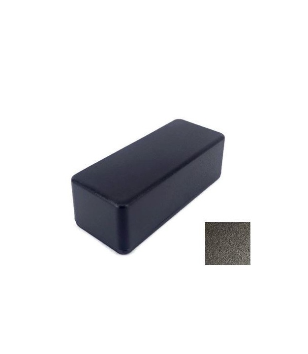1590A Style Aluminum Diecast Enclosure Matte Black Sand Texture