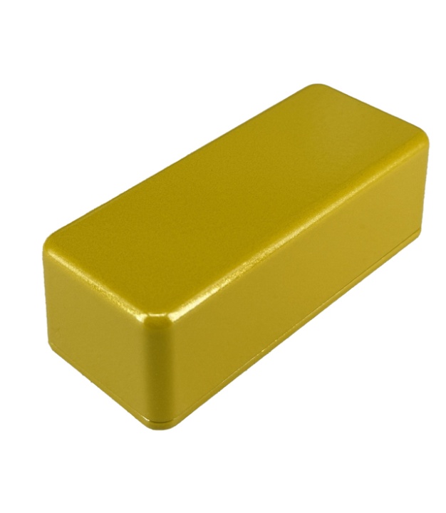 	1590A Aluminum Enclosure 92x38x30mm Metallic Yellow Gold