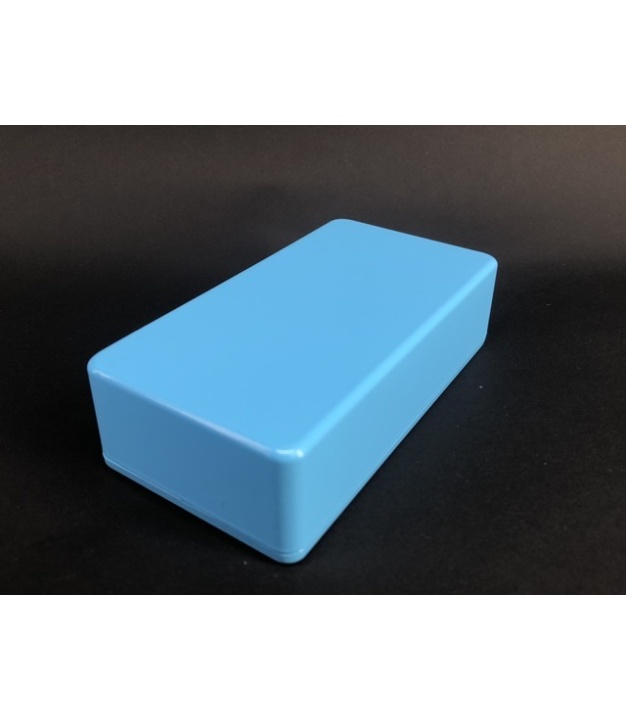 1590B Style Aluminum Diecast Enclosure Matte Light Blue