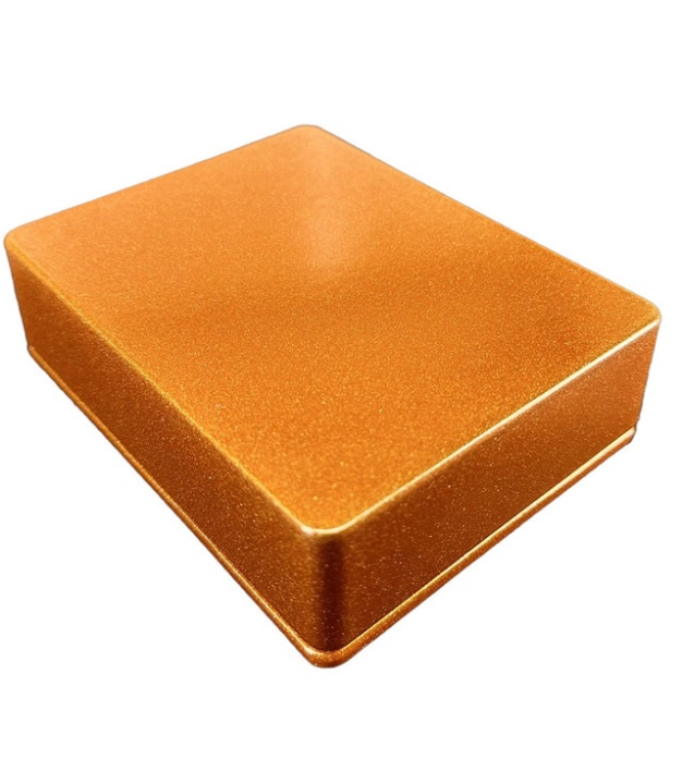 1590BB2 Style Aluminum Diecast Enclosure METALLIC CANDY ORANGE
