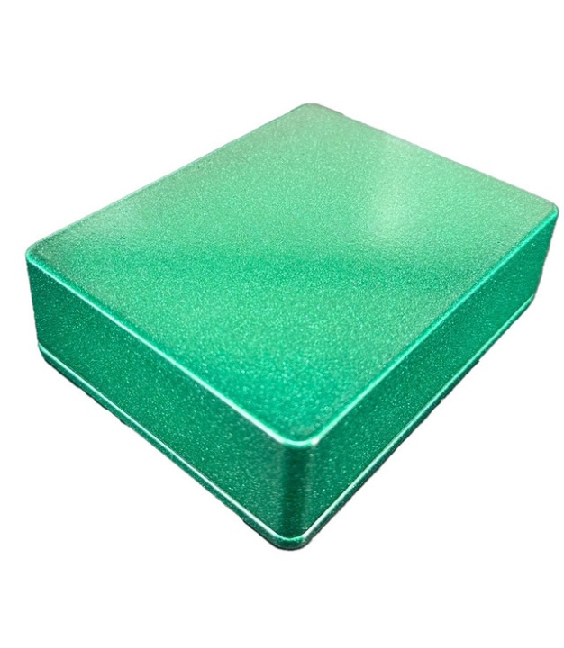 1590BB2 Style Aluminum Diecast Enclosure METALLIC CANDY GREEN